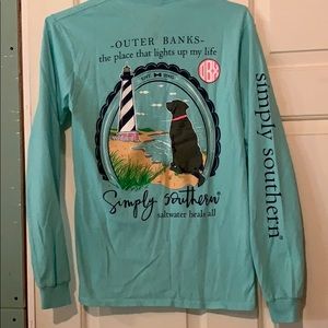 Outer banks long sleeve tee